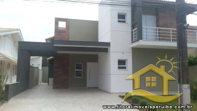 Sobrado Em Residencial Fechado Com 3 Dts (3 Suítes) A 800 Metros Da Praia Com Piscina