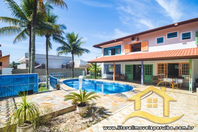 Casa Com Piscina, Sala 3 Ambientes Cozinha Conceito Aberto