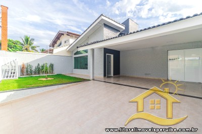 Casa Térrea Com 3 Dts (1 Suíte) A 200 Metros Da Praia.